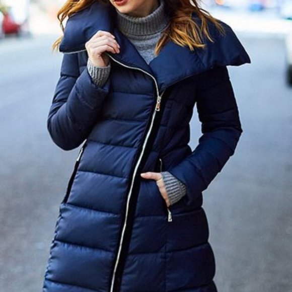 Tahari Jackets & Blazers - Sold. Tahari Mystic Blue Brooklyn Puffer Coat Winter  jacket  sz Small $240  NEW